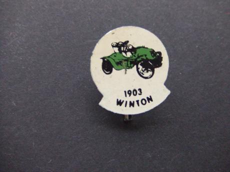 Winton 1903 oldimer auto groen